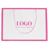Roze Cute Custom Boetiek Groot Cadeauzakje (Voorkant)