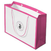 Roze Cute Custom Boetiek Groot Cadeauzakje (Achterkant Gekanteld)