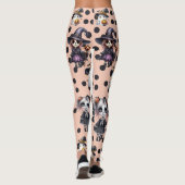 Roze Cute Halloween Leggings (Achterkant)
