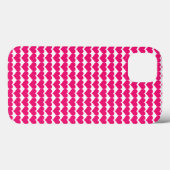 Roze Cute Hearts Patroon BT iPad Hoes (Achterkant (horizontaal))