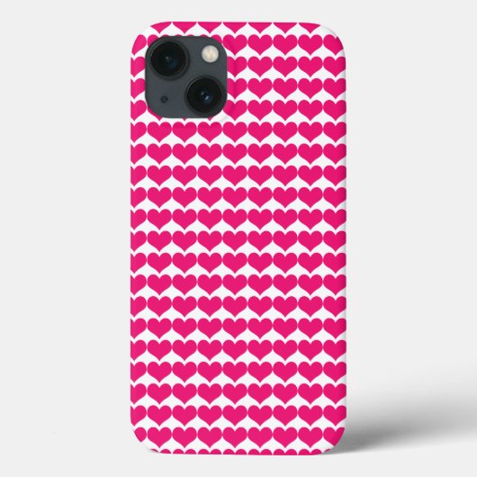 Roze Cute Hearts Pattern BT iPad Mini Case (Achterkant)