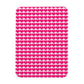 Roze Cute Hearts Pattern Magnet Magneet (Verticaal)
