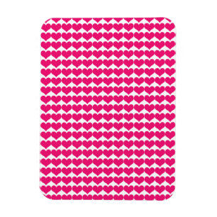 Roze Cute Hearts Pattern Magnet Magneet