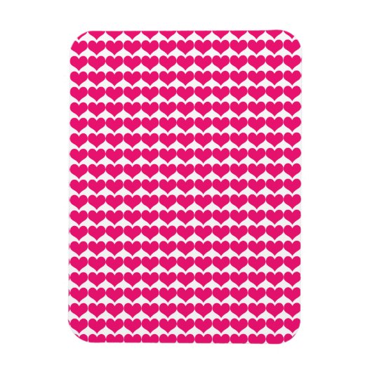 Roze Cute Hearts Pattern Magnet Magneet (Verticaal)