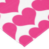 Roze Cute Hearts Pattern Tablecloth Tafelkleed (Gekanteld)