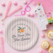 Roze Cutie Main Squeeze Citrus Bruidsmeisjesfeest Papieren Bordje (Feest)