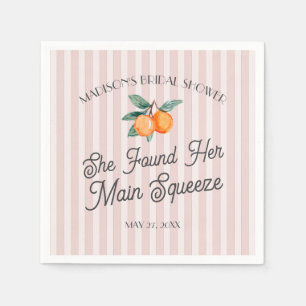 Roze Cutie Main Squeeze Citrus Bruiloftsborrel Servet