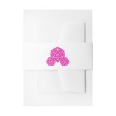 Roze D20-ijsband Uitnodigingen Wikkel (Voorkant Voorbeeld)
