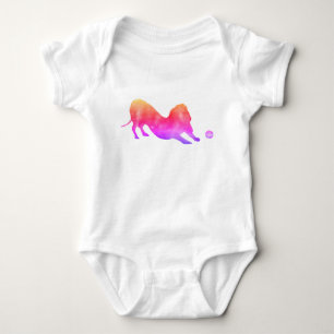 Roze Dachshund met kogel Romper