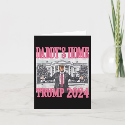 Roze Daddys Huis Trump 2024 Kaart (Voorkant)