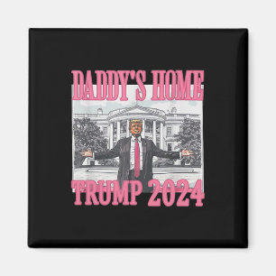 Roze Daddys Huis Trump 2024 Magneet