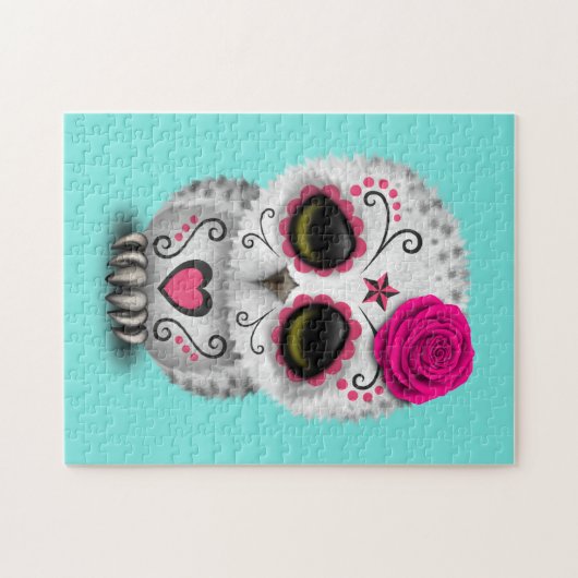 Roze dag van de dode Baby Legpuzzel (Horizontaal)