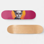 Roze dag van de dode vrouw skateboard (Horizontaal)