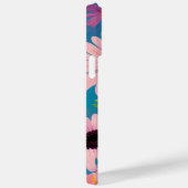  roze dagbladschildermonogrammen Case-Mate iPhone case (Achterkant / Rechts)