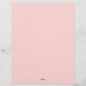 Roze Dagelijkse Planner Briefhoofd (Achterkant)