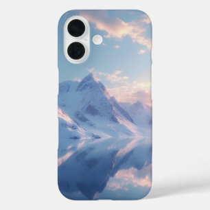 Roze Dageraad Alpen Spiegel iPhone 16 Hoesje