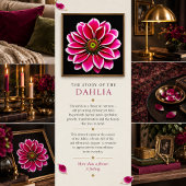 Roze Dahlia Bloem Fine Art Print Foto Afdruk