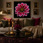 Roze Dahlia Bloem Fine Art Print Foto Afdruk