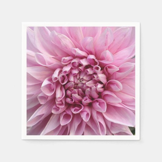  Roze Dahlia Bloemen Papier servetten (Voorkant)