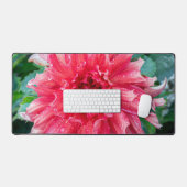 Roze Dahlia fotografie, Canadese bloem Bureaumat (Keyboard & Muis)