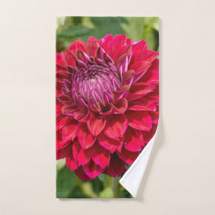 Roze Dahlia fotografie, Canadese bloem Handdoek