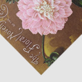 Roze Dahlia op Antiek papier voor donker afdrukken (Detail)