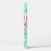 Roze dahlia op groen Case-Mate iPhone case (Achterkant / Rechts)