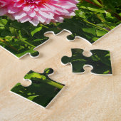 Roze Dahlias (Otto's Thrill) Legpuzzel (Zijkant)