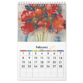 Roze Daises 2025 Bloemenkalender Kalender (Feb 2026)
