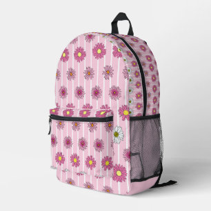 Roze Daisies Bedrukte Rugzak