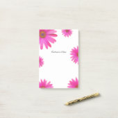 Roze Daisies Bloemen Daisy Elegant Country Spring Post-it® Notes (Op bureau)