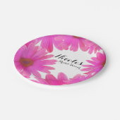 Roze Daisies Bloemen Daisy Elegant Custom Party Papieren Bordje (Gekanteld)