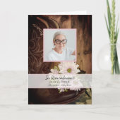 Roze Daisies Cowboy Boots Westerne begrafenisdiens Programma (Voorkant)