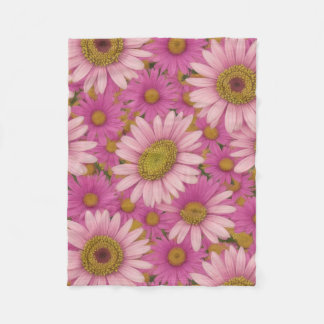 Roze Daisies Fleece Deken