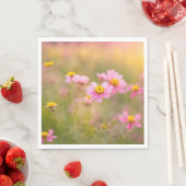 Roze Daisies Meadow Servet (Insitu)