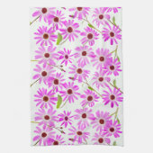 Roze Daisies Theedoek (Verticaal)