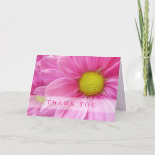  Roze Daisy - Bedankt kaart