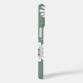 Roze Daisy Blooms: Minimalistisch Bloempatroon Case-Mate iPhone Case (Achterkant / Rechts)