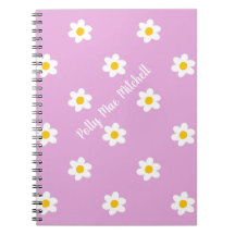 Roze Daisy-Chain Klassiek Notitieboek