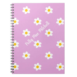 Roze Daisy-Chain Klassiek Notitieboek
