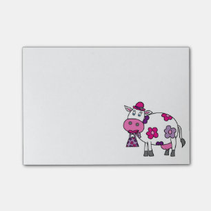 Roze Daisy Cow Post-it® Notes