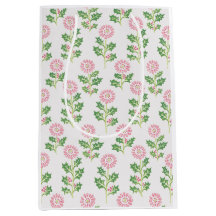 Roze Daisy en Hulst Kerstcadeautas Wit