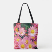 Roze Daisy Flowers en Bumble Bee Draagtas (Achterkant)