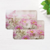 Roze Daisy Flowers Visitekaartje (Bureau)