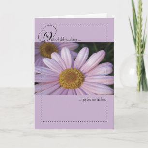 Roze Daisy Miracles Kaart