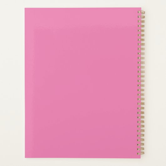 Roze Daisy Planner (Achterkant)