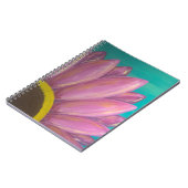 Roze Daisy Spiral-laptop Notitieboek (Linkerzijde)