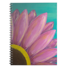 Roze Daisy Spiral-laptop Notitieboek