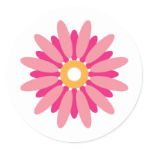 Roze Daisy Sticker