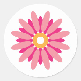 Roze Daisy Sticker